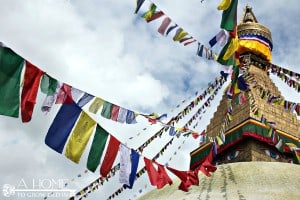 Colored Prayer Flags in Nepal
