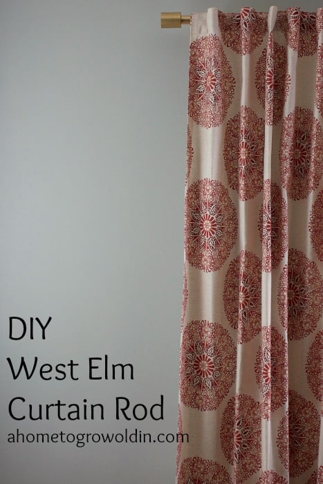 DIY West Elm Curtain Rod