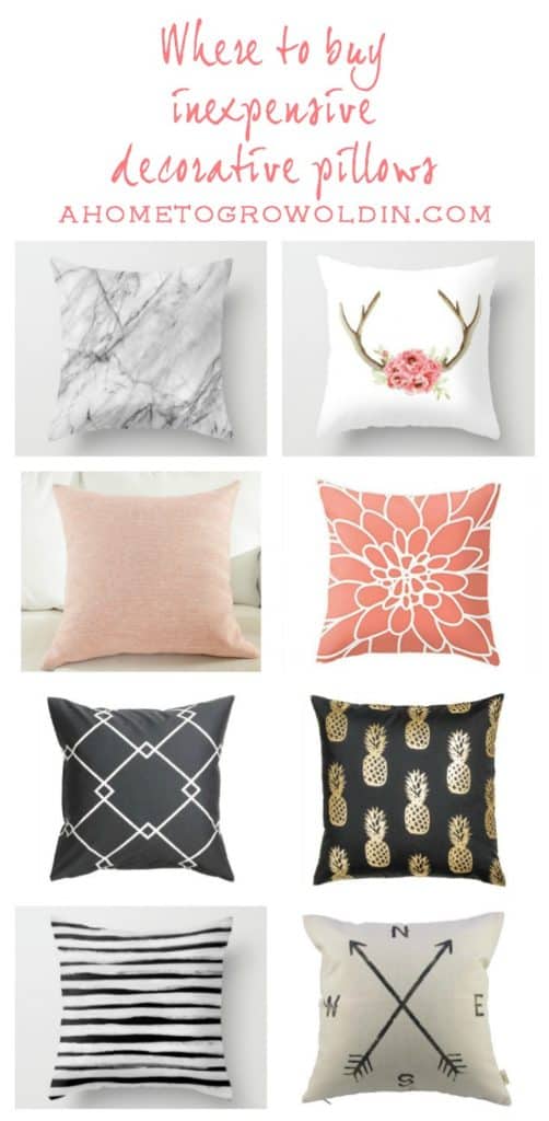 You won't believe where some of these pillows are from! And for less than $3! Wow! I'm pinning this so I won't forget about it later!