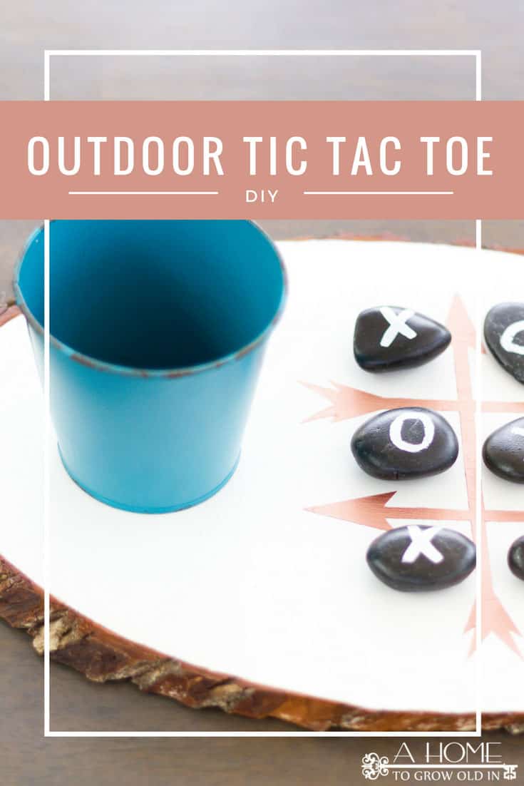 This easy to make tic tac toe game is perfect if you love outdoor entertaining!  