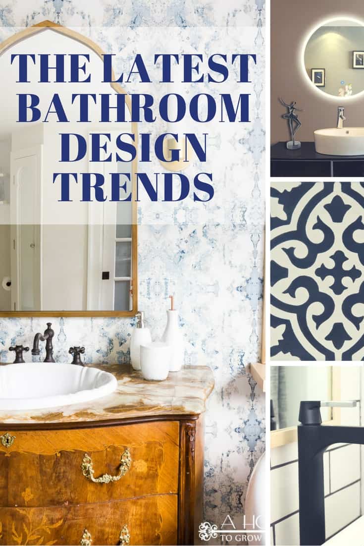 Don't miss these gorgeous inspiration pictures for 8 of the hottest trends in bathroom design. You'll find lots of ideas for a stunning bathroom makeover!