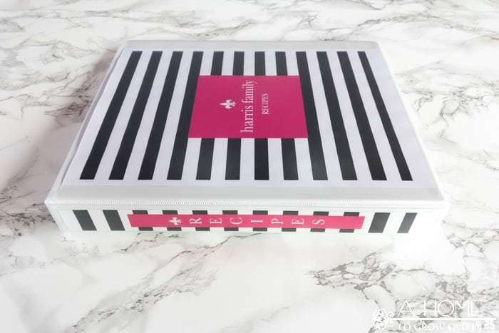 Check out these free recipe binder printables! These Kate Spade inspired printables can be customized with your name and will help keep all your recipes organized in one place. They're a great help when it comes to weekly menu planning!