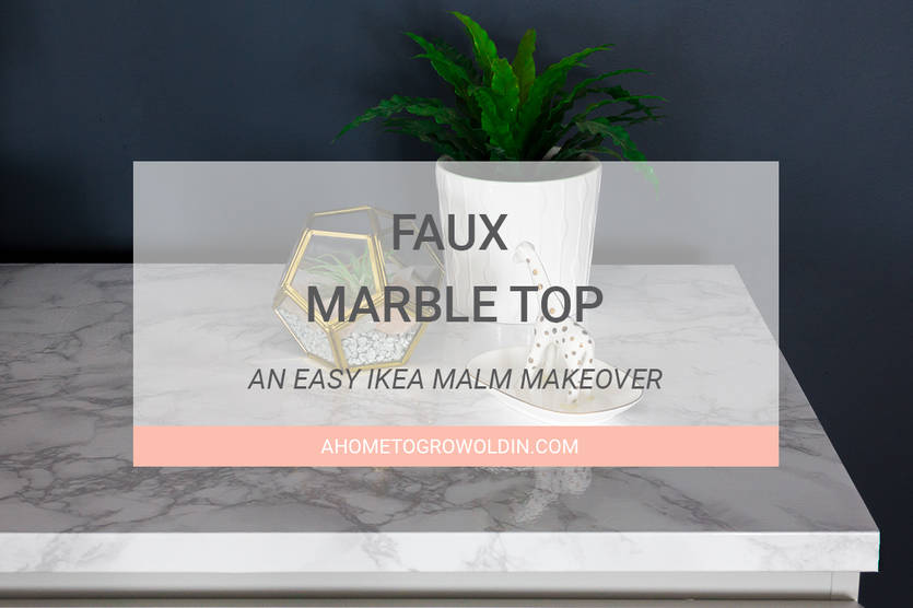 How To Makeover Your Ikea Malm Dresser With A Marble Top A Home