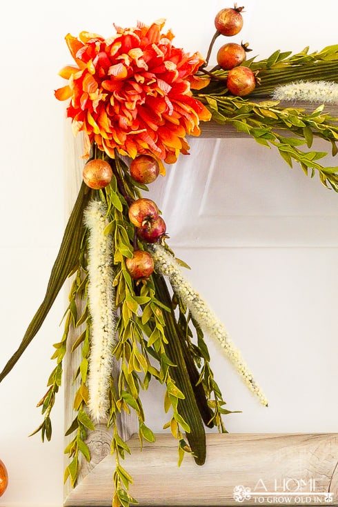 Square Faux Wood Fall Wreath - A Home To Grow Old In
