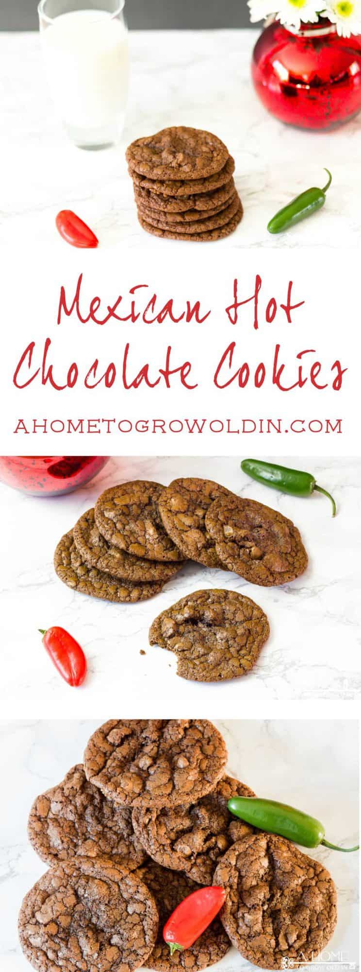 This spicy Mexican hot chocolate cookie recipe is amazing! If you love chocolate and cinnamon, this will be your "go to" cookie recipe. It tastes just like a Starbucks Chile Mocha!
