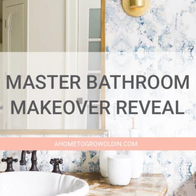 You won't believe the transformation in this easy bathroom makeover! It went from "blah" to modern and fresh with just a few easy DIY projects.