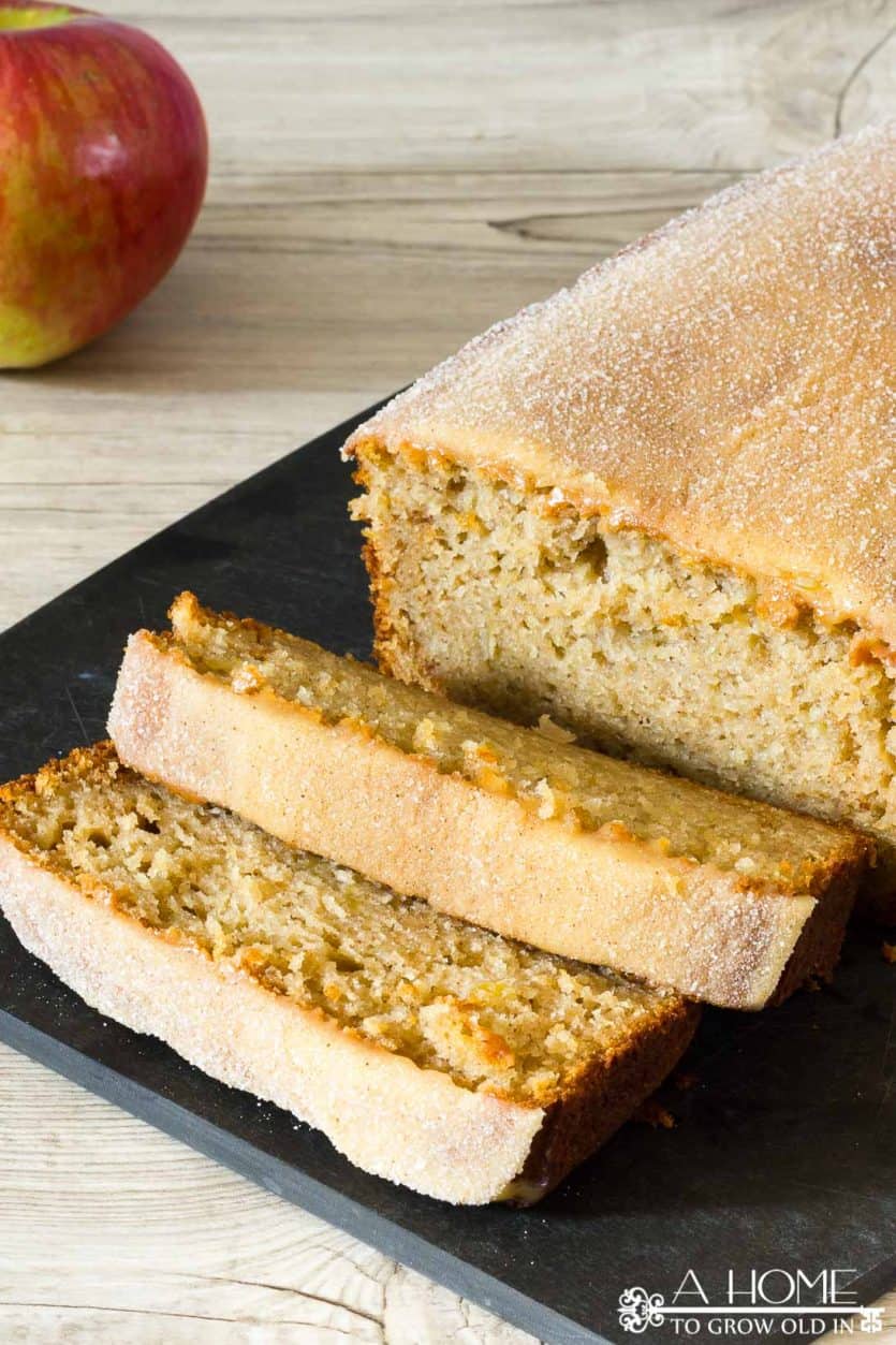 Apple Cider Donuts Bread is a delicious take on a New England classic!  This cinnamon apple bread will soon become a fall family favorite!