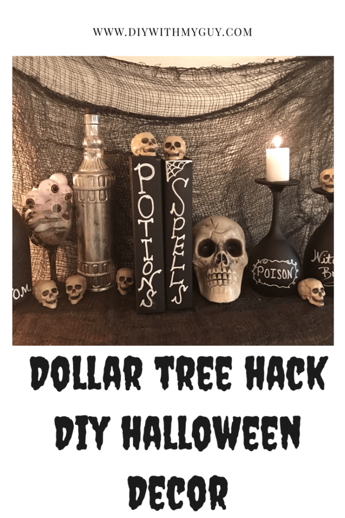 Dollar Tree hack DIY Halloween decor