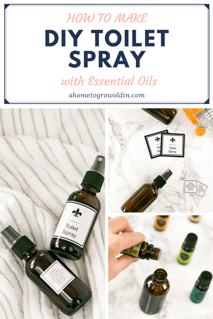 how to make DIY toilet spray with essential oils