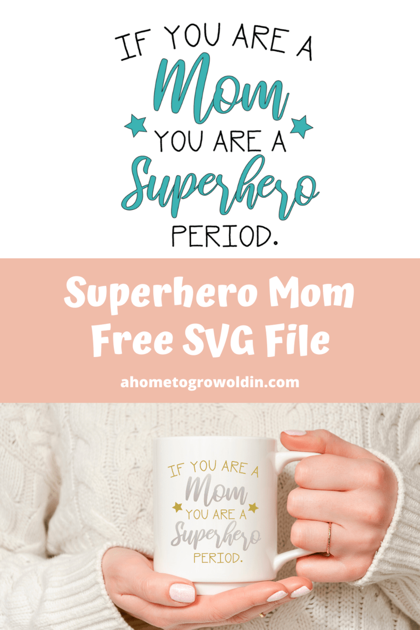 superhero mom free svg file