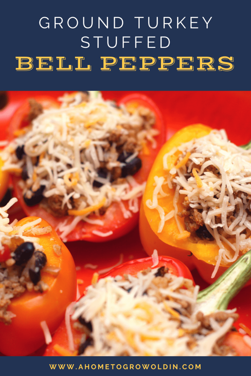 ground turkey stuffed bell peppers