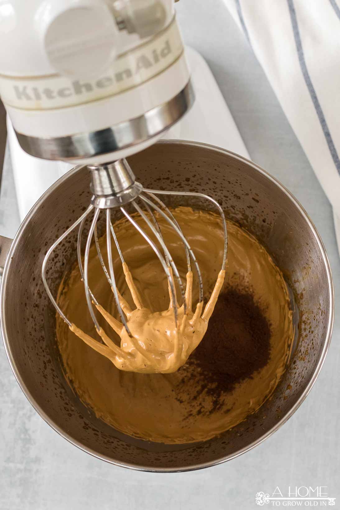 how to make mocha dalgona whipped coffee in a mixer